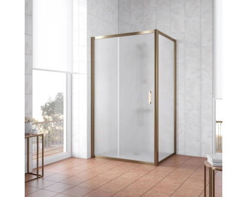 Купить Душевой уголок 100х90 см Vegas Glass ZP+ZPV 100x90 05 10 сатин в магазине сантехники Santeh-Crystal.ru