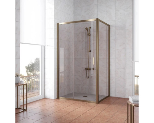 Купить Душевой уголок 100х90 см Vegas Glass ZP+ZPV 100x90 05 05 бронза в магазине сантехники Santeh-Crystal.ru