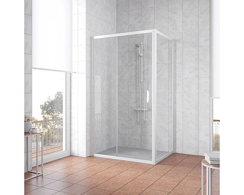 Купить Душевой уголок 100х100 см Vegas Glass ZP+ZPV 100x100 01 01 прозрачное в магазине сантехники Santeh-Crystal.ru