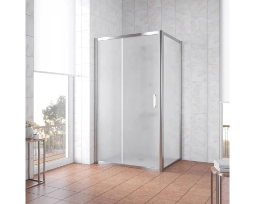 Купить Душевой уголок 110х80 см Vegas Glass ZP+ZPV 110x80 08 10 сатин в магазине сантехники Santeh-Crystal.ru