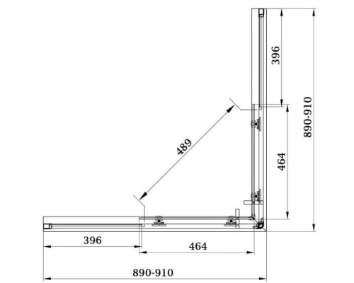 Приобрести Душевой уголок 90х90 см Veconi Rovigo RV11HS-90-01-C5 прозрачное в магазине сантехники Santeh-Crystal.ru