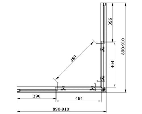 Заказать Душевой уголок 90х90 см Veconi Rovigo RV13HS-90-01-C5 прозрачное в магазине сантехники Santeh-Crystal.ru