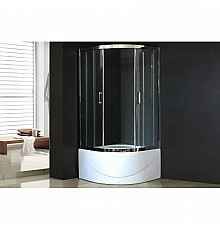 Душевой уголок с поддоном 100х100 см Royal Bath RB100BK-T-CH прозрачное