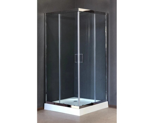 Приобрести Душевой уголок без поддона 90х90 см Royal Bath RB-L-3002-2 прозрачное в магазине сантехники Santeh-Crystal.ru