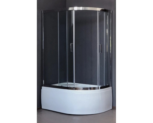 Заказать Душевой уголок без поддона 120х80 см Royal Bath RB-L-3001-3 прозрачное в магазине сантехники Santeh-Crystal.ru