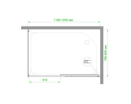 Купить Душевой уголок без поддона 120х80 см Royal Bath RB8012B-R прозрачное в магазине сантехники Santeh-Crystal.ru