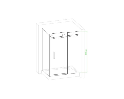 Купить Душевой уголок без поддона 120х80 см Royal Bath RB8012B-R прозрачное в магазине сантехники Santeh-Crystal.ru