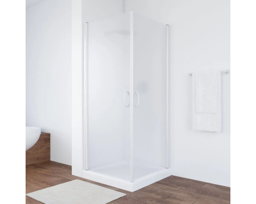 Купить Душевой уголок 90х90 см Vegas Glass EA 90 01 10 сатин в магазине сантехники Santeh-Crystal.ru