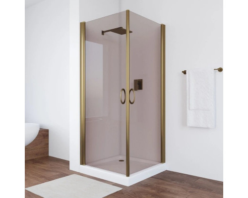 Купить Душевой уголок 90х90 см Vegas Glass EA 90 05 05 бронза в магазине сантехники Santeh-Crystal.ru