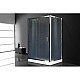 Купить Душевой уголок без поддона 142х92 см Royal Bath RB9140HV-C-CH-P матовое в магазине сантехники Santeh-Crystal.ru