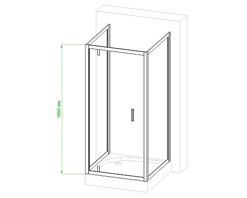 Приобрести Душевой уголок без поддона 82х92 см Royal Bath RB9080HV-C-CH-P матовое в магазине сантехники Santeh-Crystal.ru