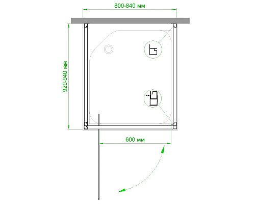 Приобрести Душевой уголок без поддона 82х92 см Royal Bath RB9080HV-C-CH-P матовое в магазине сантехники Santeh-Crystal.ru