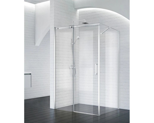 Купить Душевой уголок 140x80 см BelBagno ACQUA-AH-1-140/80-C-Cr прозрачное в магазине сантехники Santeh-Crystal.ru