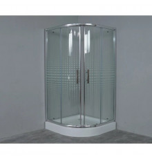 Душевой уголок с поддоном 100x100 см Timo TL-1101 R прозрачное с рисунком