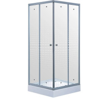 Душевой уголок с поддоном 100x100 см Timo TL-1102 R прозрачное с рисунком