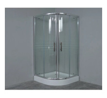 Душевой уголок с поддоном 80x80 см Timo TL-8001 R прозрачное с рисунком