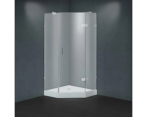 Купить Душевой уголок с поддоном 100x100 см Timo BY-839 100F матовое в магазине сантехники Santeh-Crystal.ru