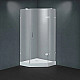 Купить Душевой уголок с поддоном 100x100 см Timo BY-839 100F матовое в магазине сантехники Santeh-Crystal.ru