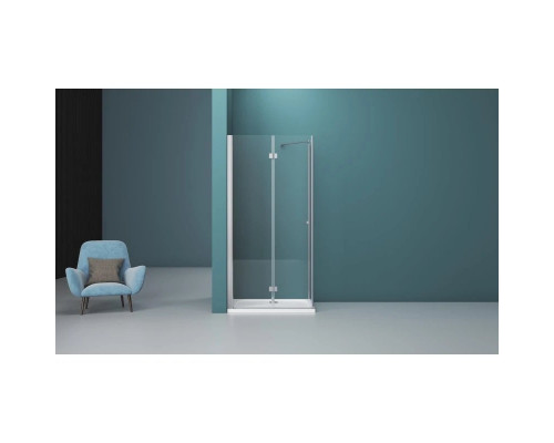 Приобрести Душевой уголок 90х100 см BelBagno Albano ALBANO-ASH-1-90/100-C-Cr прозрачное в магазине сантехники Santeh-Crystal.ru