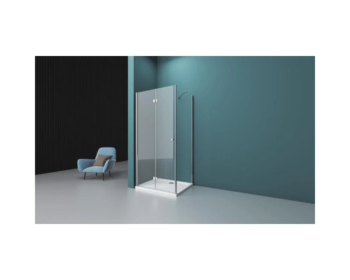 Приобрести Душевой уголок 90х100 см BelBagno Albano ALBANO-ASH-1-90/100-C-Cr прозрачное в магазине сантехники Santeh-Crystal.ru