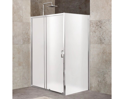 Приобрести Душевой уголок 100-115x90 см BelBagno UNIQUE-AH-1-100/115-90-M-Cr матовое в магазине сантехники Santeh-Crystal.ru