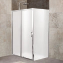 Душевой уголок 100-115x100 см BelBagno UNIQUE-AH-1-100/115-100-M-Cr матовое