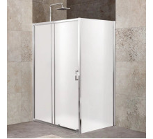 Душевой уголок 100-115x100 см BelBagno UNIQUE-AH-1-100/115-100-M-Cr матовое