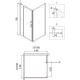 Заказать Душевой уголок 88х88х190 см Niagara NG-6801-08BLACK прозрачное в магазине сантехники Santeh-Crystal.ru