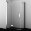 Душевой уголок 120х80 см прозрачное стекло WasserKRAFT ALLER 10H06LWHITE