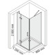 Приобрести Душевой уголок 120х80 см прозрачное стекло WasserKRAFT ALLER 10H06LWHITE в магазине сантехники Santeh-Crystal.ru