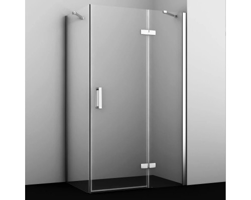 Купить Душевой уголок 120х80 см прозрачное стекло WasserKRAFT ALLER 10H06RWHITE в магазине сантехники Santeh-Crystal.ru