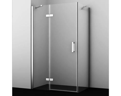 Приобрести Душевой уголок 120х90 см прозрачное стекло WasserKRAFT ALLER 10H07LWHITE в магазине сантехники Santeh-Crystal.ru