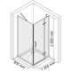 Купить Душевой уголок 120х90 см прозрачное стекло WasserKRAFT ALLER 10H07RWHITE в магазине сантехники Santeh-Crystal.ru