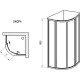 Приобрести Душевой уголок 90х90 см Ravak Supernova SKCP4 3117O30211 Pearl в магазине сантехники Santeh-Crystal.ru