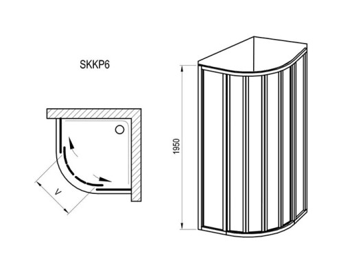 Купить Душевой уголок 80х80 см Ravak Supernova SKKP6 3204O302ZG Grape в магазине сантехники Santeh-Crystal.ru