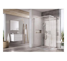 Душевой уголок 100х80 см Ravak Blix Slim BLSRV2K + BLSRV2K X1XM40C00Z1 + X1XMA0C00Z1 прозрачное