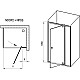Заказать Душевой уголок 100х100 см Ravak Nexty NDOP2 + NPSS 03OA0U00Z1 + 90OA0U00Z1 прозрачное в магазине сантехники Santeh-Crystal.ru