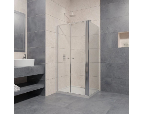 Заказать Душевой уголок 90х90 см RGW PA-37 (PA-04+Z-050-1+держатель) Passage 04083799-011 прозрачное в магазине сантехники Santeh-Crystal.ru