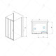 Купить Душевой уголок 90х90 см RGW PA-73 (PA-13+Z-050-2) Passage 06087399-011 прозрачное в магазине сантехники Santeh-Crystal.ru