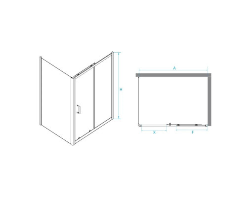 Заказать Душевой уголок 180х120 см RGW PA-74 (PA-14+Z-050-2) Passage 410874182-11 прозрачное в магазине сантехники Santeh-Crystal.ru