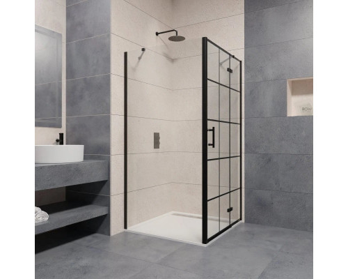 Купить Душевой уголок 144х80 см RGW PA-77-B R (PA-07B+Z-050-2B+держатель) Passage 41087748-084R прозрачное в магазине сантехники Santeh-Crystal.ru