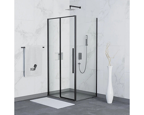Купить Душевой уголок 100х70 см RGW SV-42B (SV-12B+Z-050-1B) Stilvoll 32324270-014 прозрачное в магазине сантехники Santeh-Crystal.ru