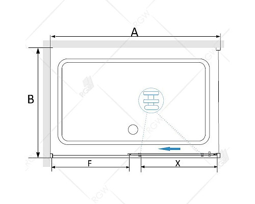 Купить Душевой уголок 100х70 см RGW SV-42B (SV-12B+Z-050-1B) Stilvoll 32324270-014 прозрачное в магазине сантехники Santeh-Crystal.ru