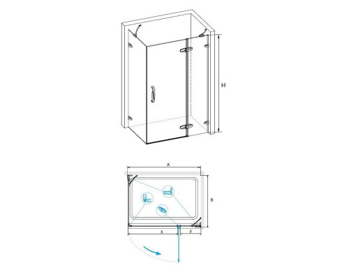 Заказать Душевой уголок 119,5х89,5 см RGW SA-41 Safari 02034192-11 прозрачное в магазине сантехники Santeh-Crystal.ru