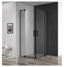 Душевой уголок 80-90х80-90 см Cezares SLIDER-A-2-80/90-C-NERO прозрачное