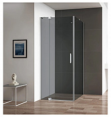 Душевой уголок 100-110х99,5 см Cezares SLIDER-AH-1-100-100/110-GRIGIO-Cr серое