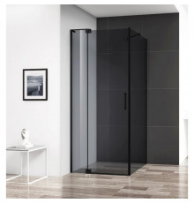 Душевой уголок 80-90х99,5 см Cezares SLIDER-AH-1-100-80/90-GRIGIO-NERO серое