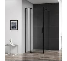 Душевой уголок 90-100х99,5 см Cezares SLIDER-AH-1-100-90/100-C-NERO прозрачное