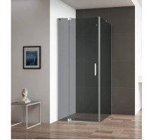 Душевой уголок 100-110х79,5 см Cezares SLIDER-AH-1-80-100/110-GRIGIO-Cr серое