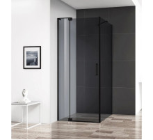 Душевой уголок 100-110х79,5 см Cezares SLIDER-AH-1-80-100/110-GRIGIO-NERO серое